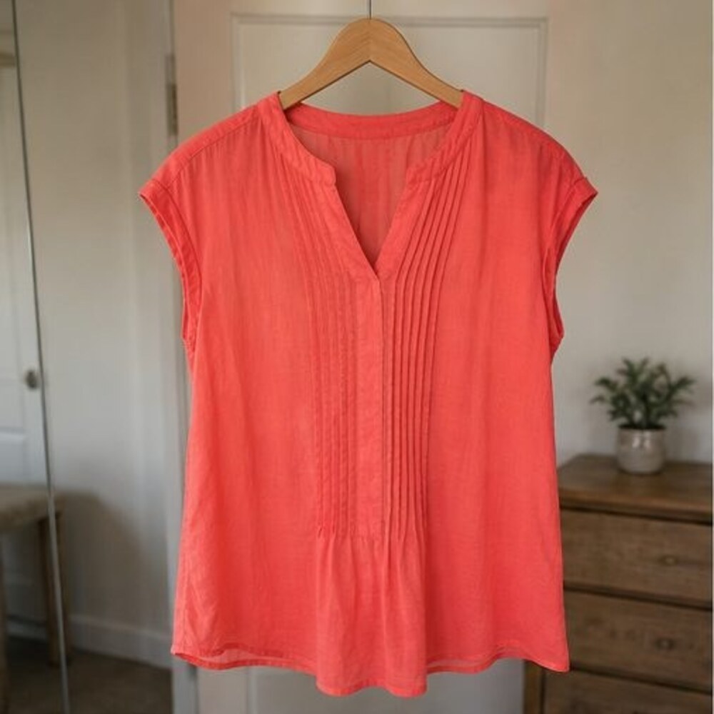 Navy Ruffle Blouse